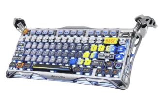 GravaStar Mercury K1 Pro Keyboard - Interstellar Silver